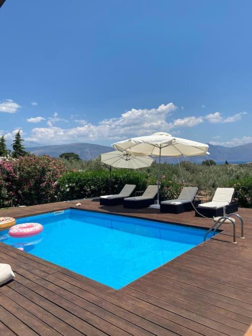 Villa Georges Galaxidi, Family, Pool And Garden